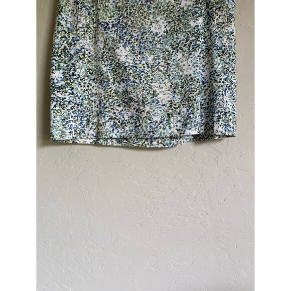 J. Crew Y2K White Floral Mini Skirt Cotton Blend Size 8 - Picture 4 of 9